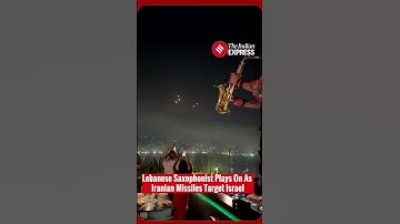 Thumbnail of Lone Saxophonist Seen Playing At Rooftop Party As Iran Launched Missiles At Israel
