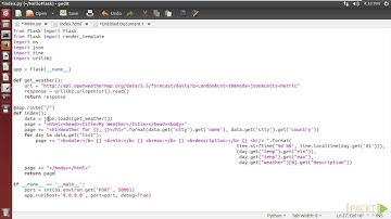 Rapid Flask Tutorial : Returning Data to the Client | packtpub.com