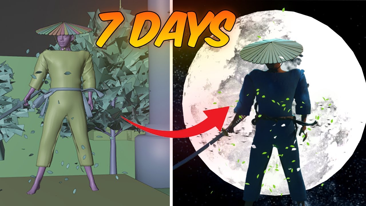 I Spent 7 Days Creating a Samurai Scene Using VFX.