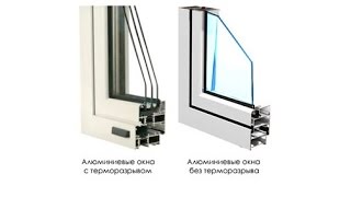 Окна из теплого и холодного алюминия(Особенности строения алюминиевых окон и дверей. Насколько теплые и звукоизолирующие такие окна? Какие..., 2015-03-22T13:59:15.000Z)