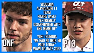 Details DUOS ALPHATAURI BOYS PIERRE GASLY & YUKI TSUNODA POST RACE MIAMI GP 2022 Guide