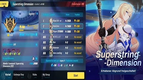 Honkai Impact 3 | Superstring Dimension Exalted | Abyss: Agony 1 | New Update Ver 4.2 | Boss Benares