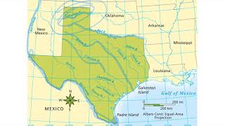 Rivers of Texas Simple Texas Rivers Map