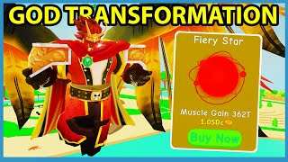 I Unlocked Final God Transformation! Max Size & Muscles! | Roblox Lifting Simulator