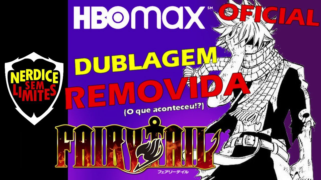 Fairy Tail chega à HBO Max sem dublagem