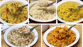 Découvrez ces 5 Recettes de Riz 🍚‼️ Faciles Rapides et délicieuses 😋👌 pour tous les goûts