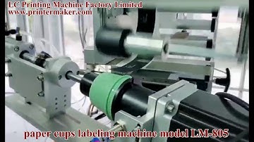 paper cups labeling machine model LM 805