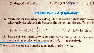 10 th (NCERT) Mathematics-POLYNOMIALS CHAPTER-2 EXERCISE- 2.4 (Solution) | Pathshala (Hindi)