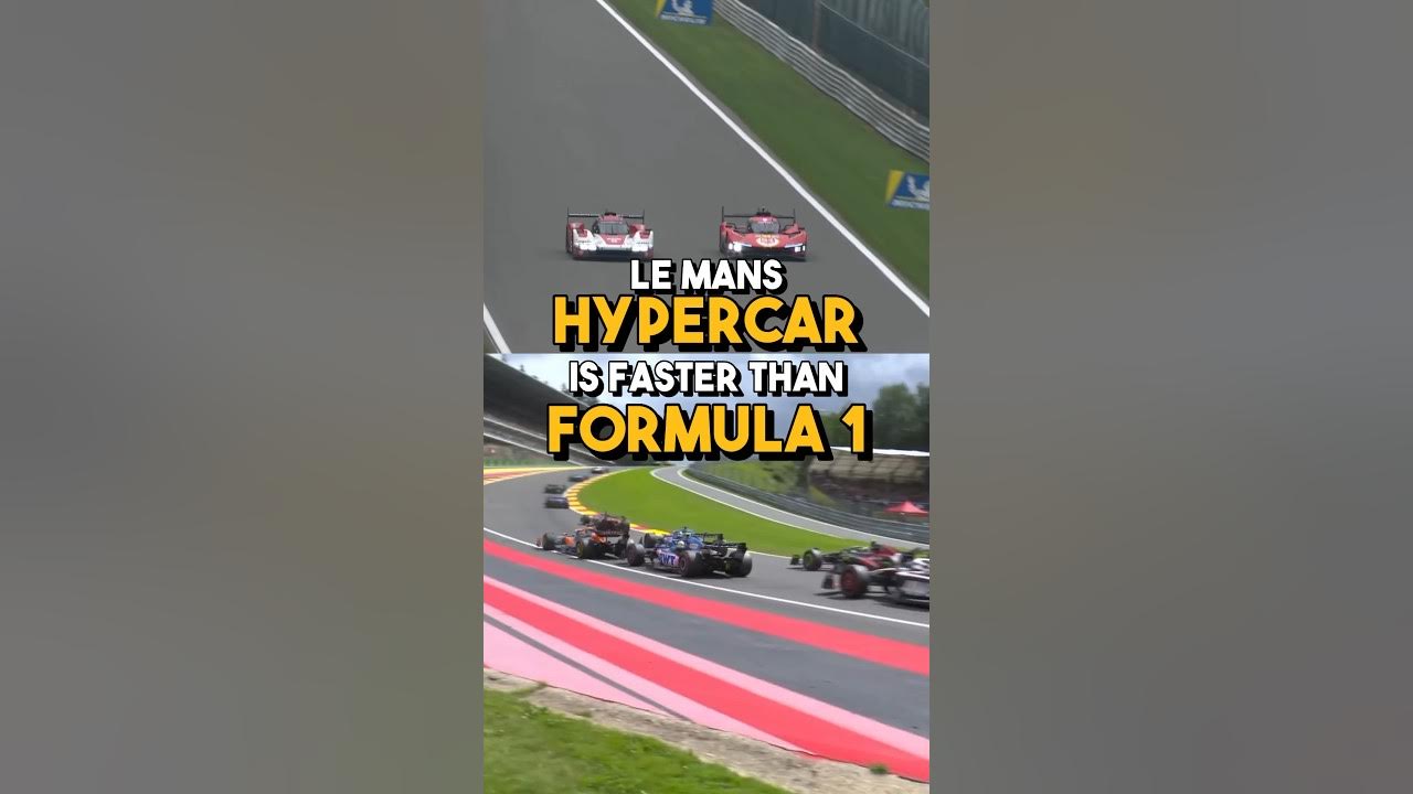 Which is faster Formula 1 car vs Le Mans Hypercar YouTube