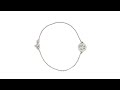 Bracelet en argent pour femme peace and love  wwwebijouteriecom