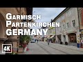 Garmisch Partenkirchen BAVARIA GERMANY 2021 • Real Time Virtual Walking Tour Ambiance in 4K ASMR