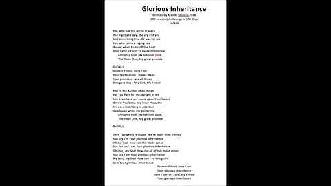 10 Glorious Inheritance