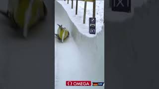 German Bobsled Crashes in Horseshoe Corner 2023 World Championships
