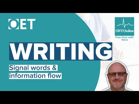 OET Writing: Signal Words and Information Flow | OET  Online