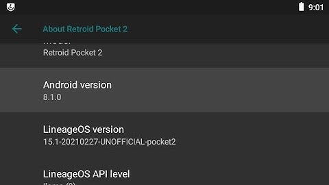 Retroid Pocket 2 LineageOS 15.1 (Unofficial) Beta