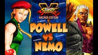 Powell [Cammy] vs Nemo [Urien] - Best Of 5 - Street Fighter V Arcade Edition