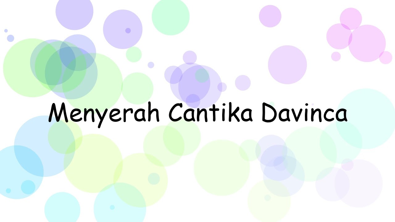 Menyerah Cantika Davinca | Lyrics Video