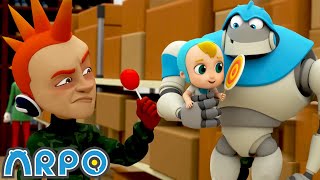 Arpo the Robot | The Great Baby Candy CHASE!!! | Funny Cartoons for Kids | Arpo and Daniel