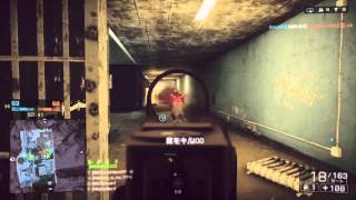 【BF4 実況】 フルパに対する立ち回り解説　ｂｙ　中の人B