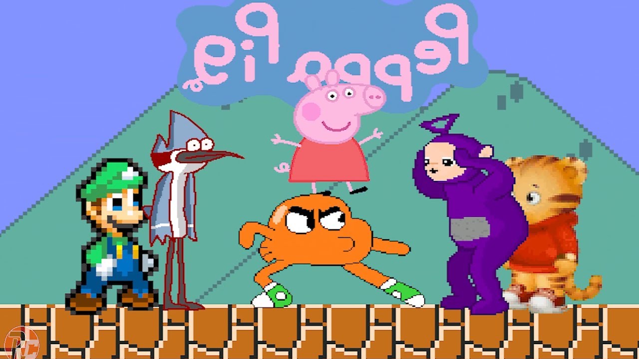 TEAM MORDECAI, LUIGI & DARWIN  vs  TEAM TINKY WINKY, DANIEL TIGER & PEPPA PIG | BEST OF 3