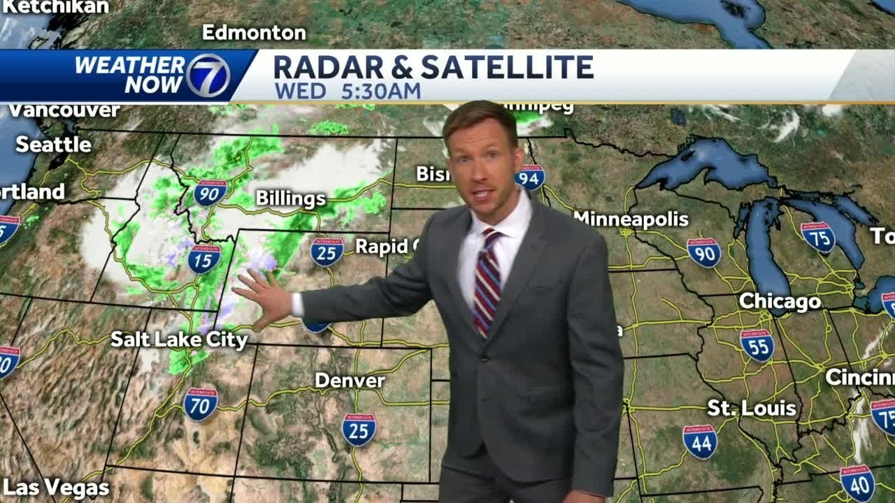 One final sunny, windy, hot day before storms return - YouTube