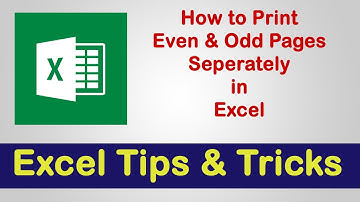Print Even & Odd Pages Separately | Excel Tips & Tricks