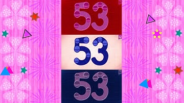 Endless Numbers Count 53, G-major Effect, Rgb Color Effect, Inversion Effect and Bevel Effect.