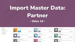 Import Master Data: Partner - Odoo 14