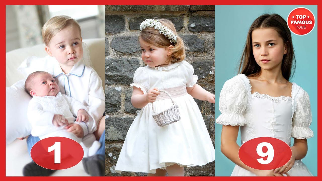 Принцесса Шарлотта ⭐ Трансформация от 1 до 9 лет