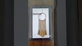 Macrame Dream Catcher Wall Hanging #macrame #shortvideo
