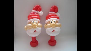 Father Christmas Balloon Tutorial - Video 80 - BalloonTube with Graham Lee
