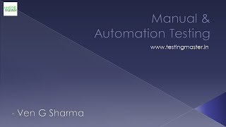 Details Testing - Manual & Automation || Testing Master || www.testingmaster.in News