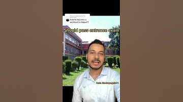 HOW TO BE ARCHITECT IN NEPAL? #shorts