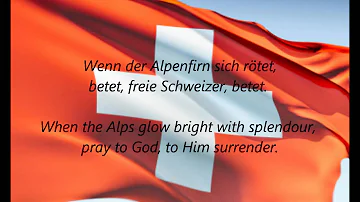 Swiss National Anthem - "Schweizerpsalm" (DE/EN)