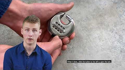 How to SET - Combination Padlock 4-Digit Round