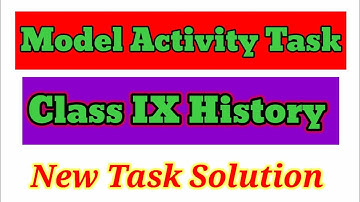 Model Activity Task Class IX history by @A2RClasses in Urdu