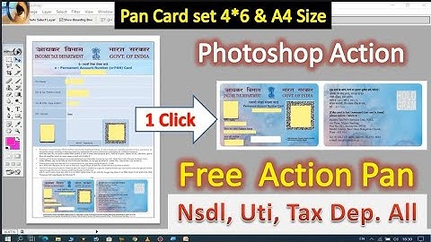 1 Click Pan card set photoshop action download/1 पैन कार्ड सेट फोटोशॉप एक्शन डाउनलोड पर क्लिक करें