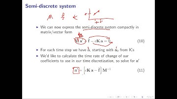 Semi-Discrete System and Forward Euler M2.9 - Intro to DG