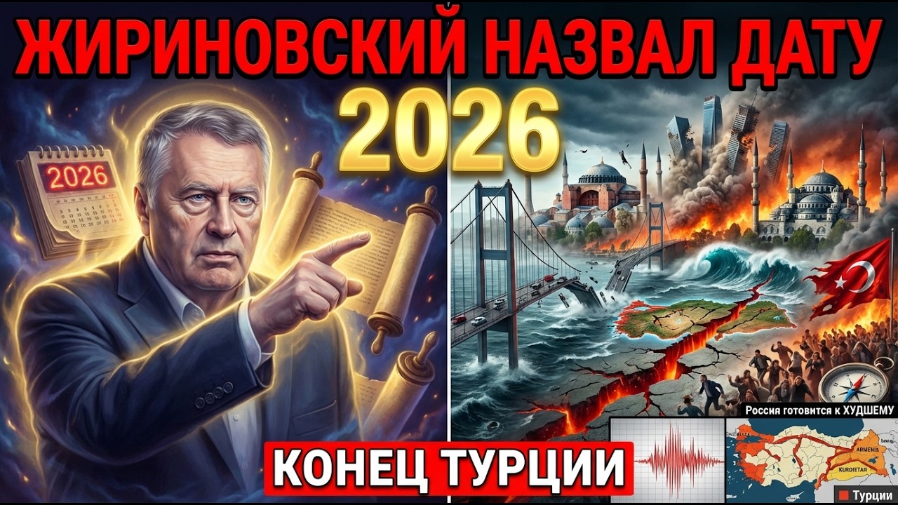 ЖИРИНОВСКИЙ назвал ДАТУ: 2026 - КОНЕЦ ТУРЦИИ! Стамбул УЙДЕТ ПОД ВОДУ!