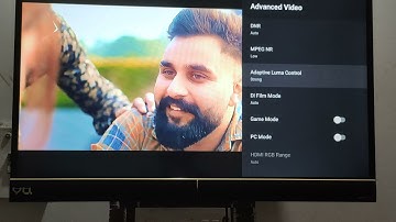 Vu cinema Tv Best picture Color contrast  Setting Vu cinema tv