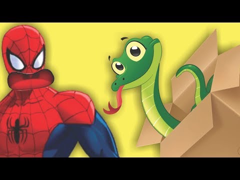 Frozen Elsa & Spiderman Box Challenge - Superhero Funny Pranks 2017