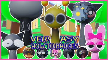 Roblox - Update - Gamepass And How to get NEW 4 Badges in 3D Sprunki RP And Animations