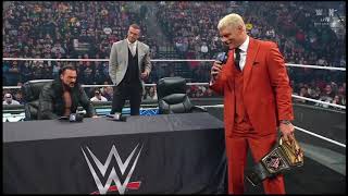 Cody Rhodes & Drew McIntyre Contract Signing Full Segment - WWE SmackDown 10/31/2025