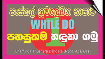 Pascal programming language. WHILE DO LOOP (PART 1) OL ICT in sinhala (it plus)