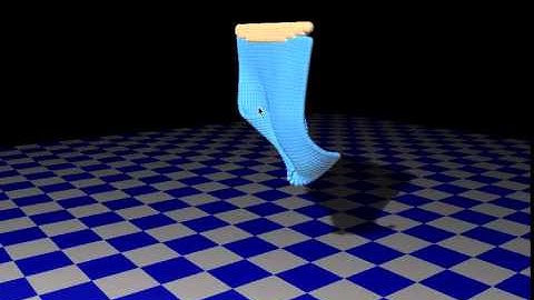 Shell Object by Oriented Particles (Position Based Dynamics)