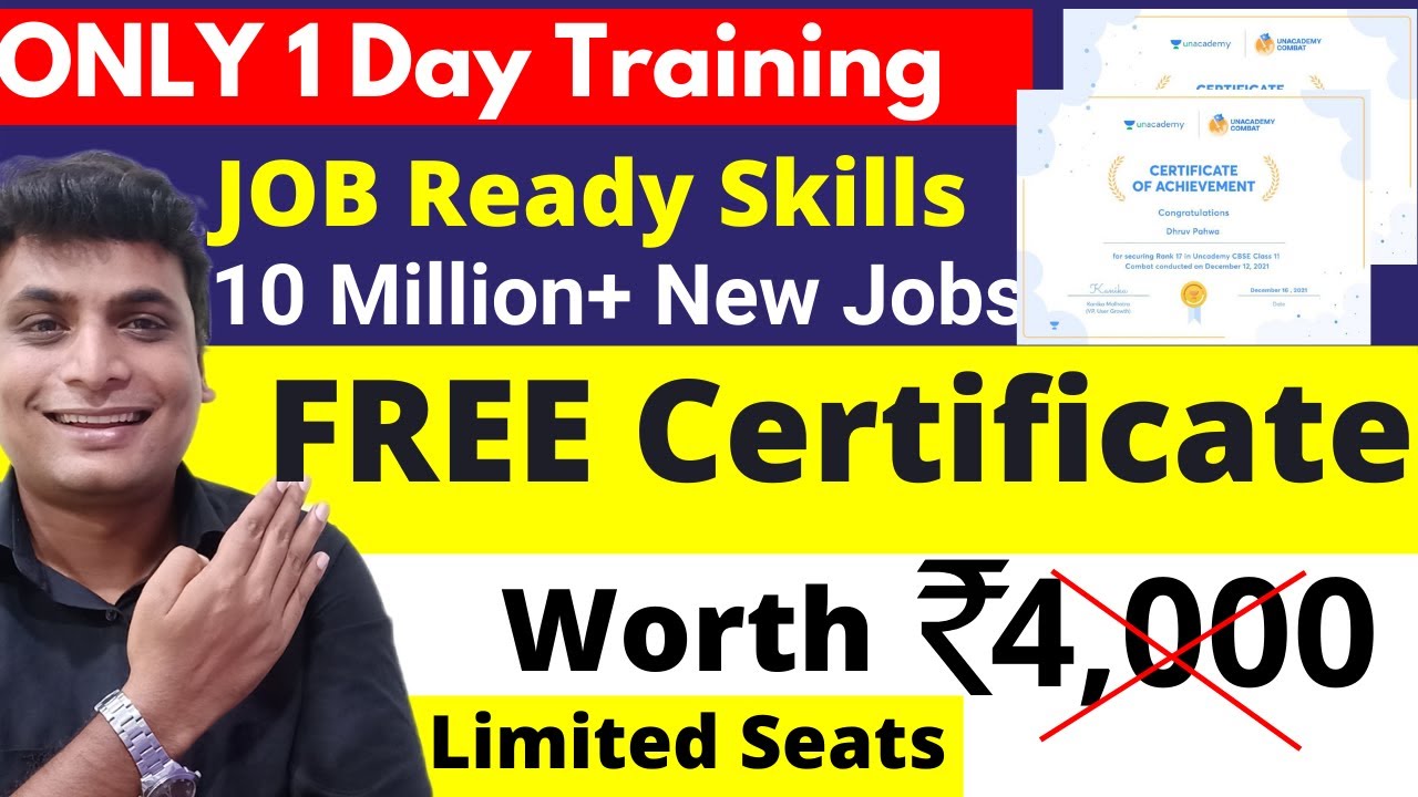 Job Oriented Free Training And Certificate | Learn Demanded Skill With ...
