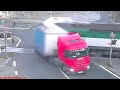 TRAINS VS TRUCKS caught on camera
