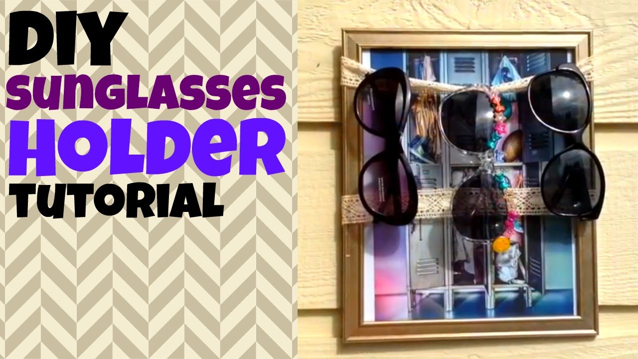 Tutorial Diy Sunglasses Holder Dollar Store Crafts