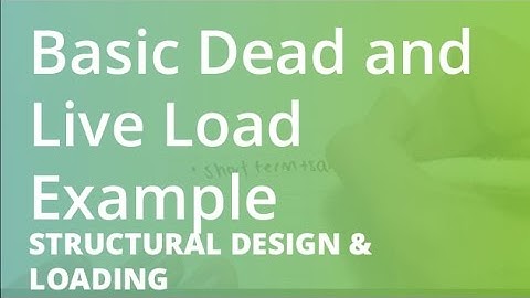 Basic Dead and Live Load Example | Structural Design & Loading