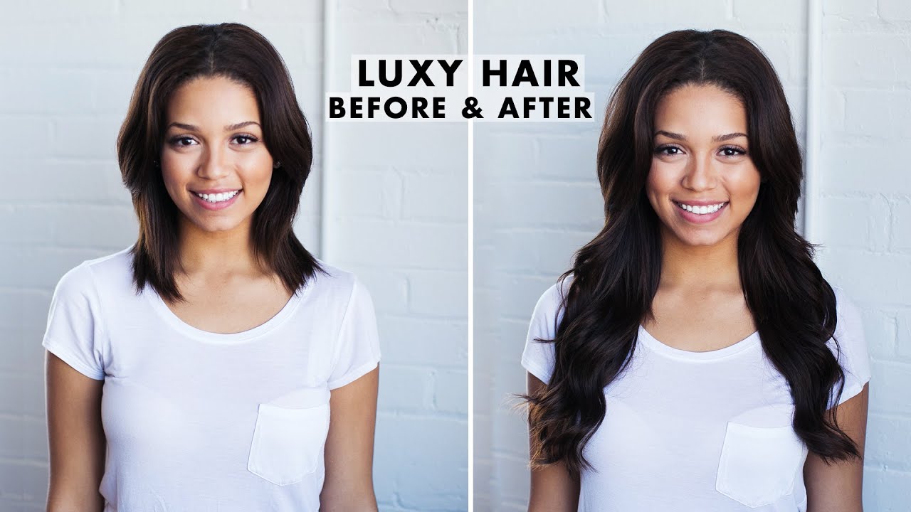 Before and After with Luxy Hair Extensions - thptnganamst.edu.vn